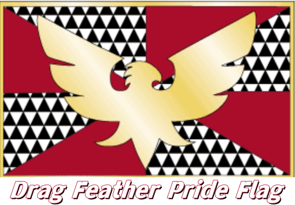 Drag Feather Pride Flag